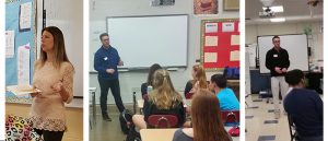 Teachers teaching students in classroom